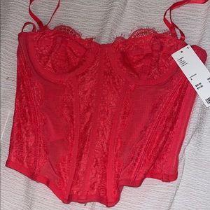 Pink urban corset top NWTO